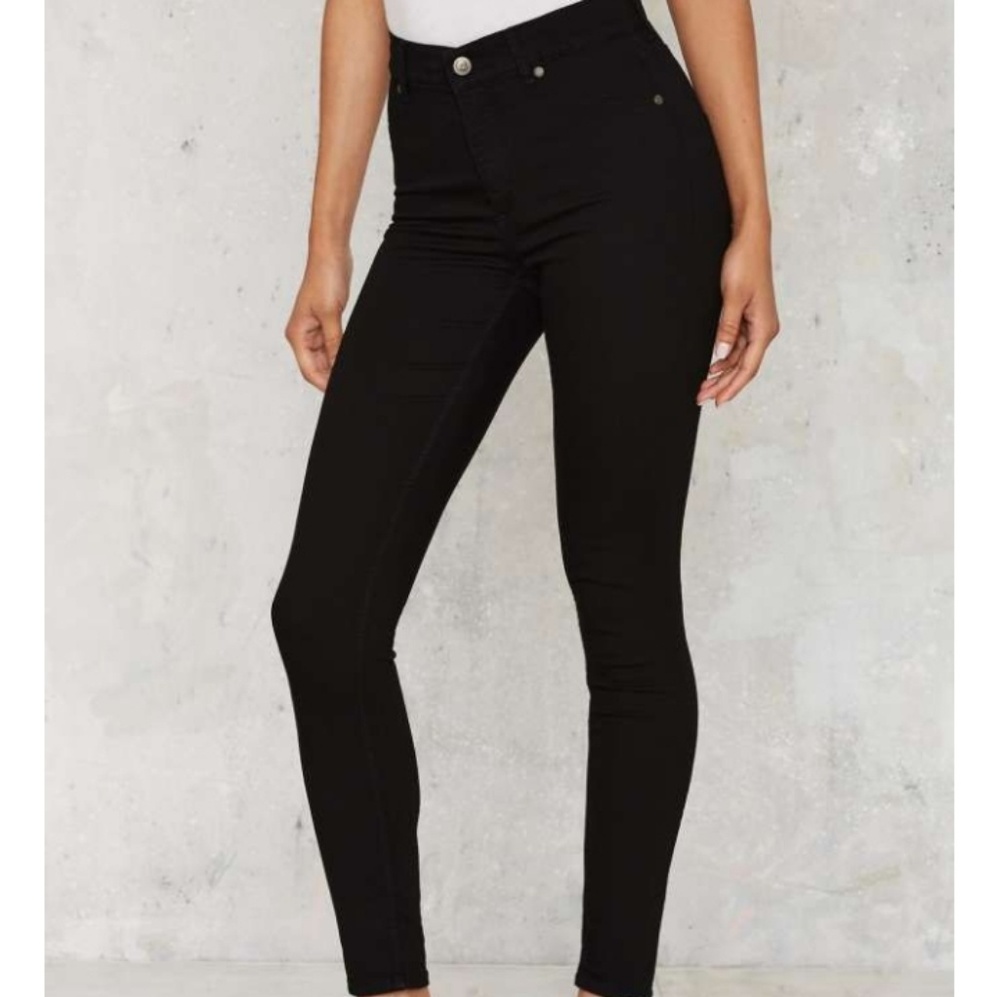 NWOT Cheap Monday- High Waist Blk Jeans 24/25